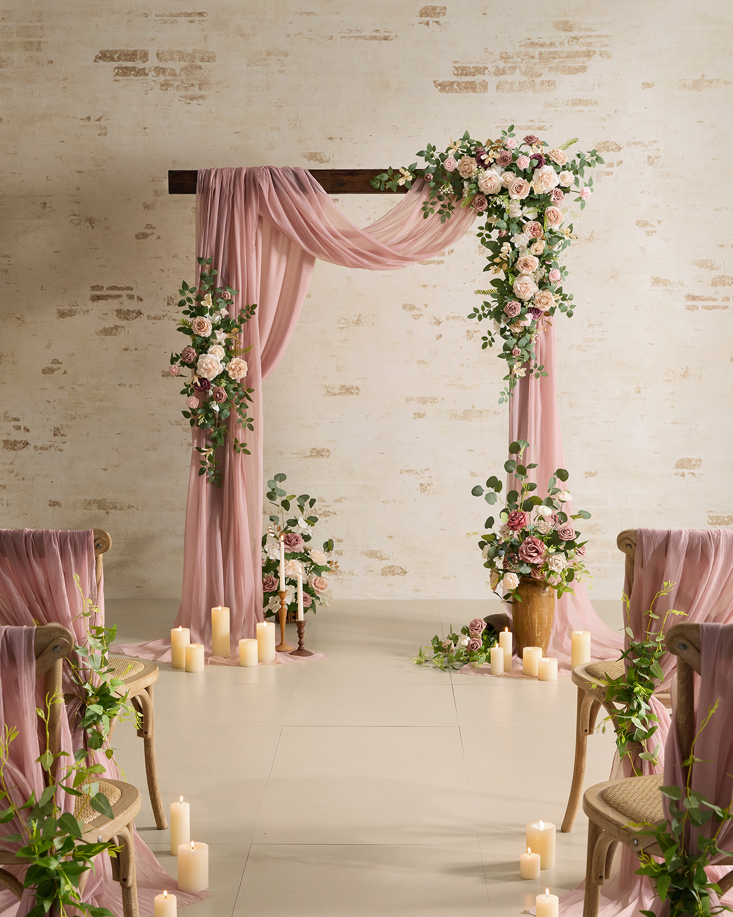 Amazon.com: Ling's moment 6Pack 1.8ft Artificial Flowers Garland